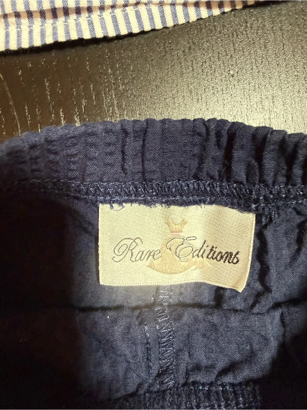 Rare Editions Infant Navy and White Set